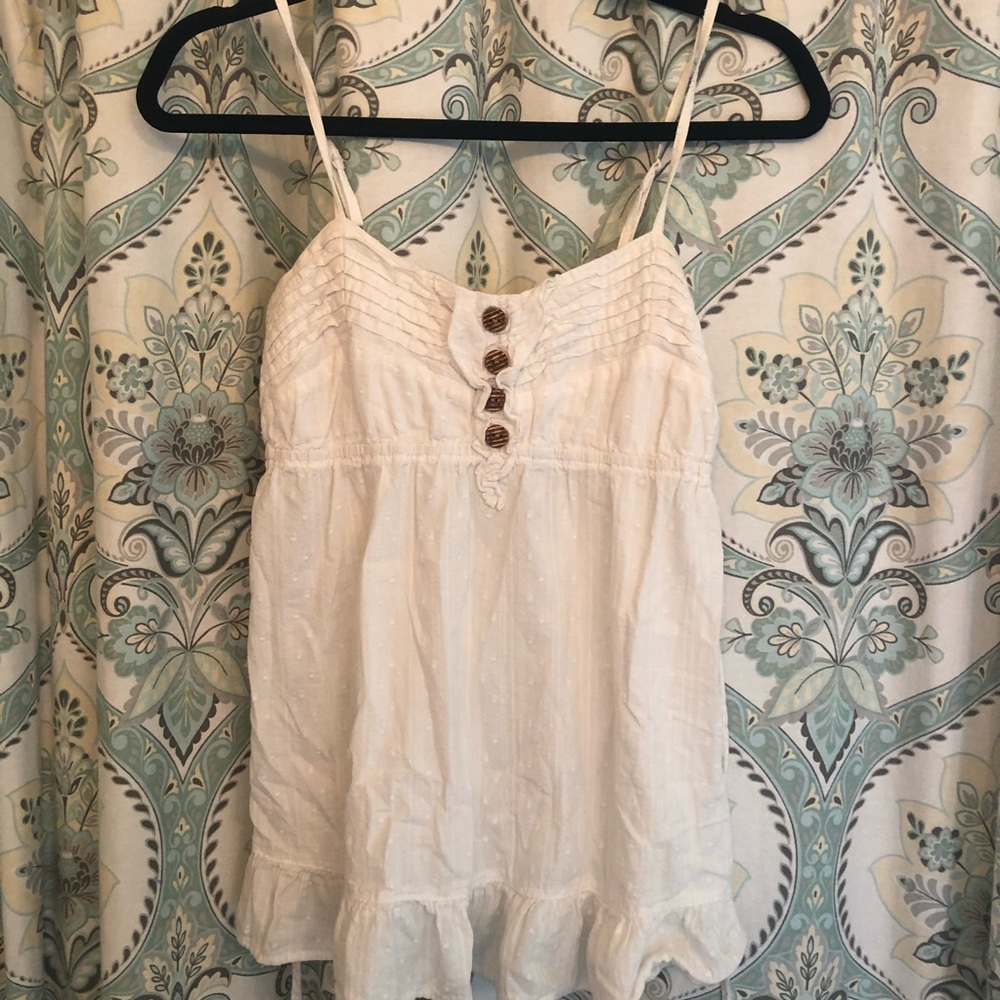White boho tank